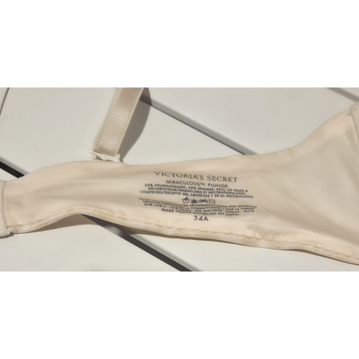 Victoria's Secret Miraculous Plunge Bra Vintage Add 2 Cups Leopard Print 34A
