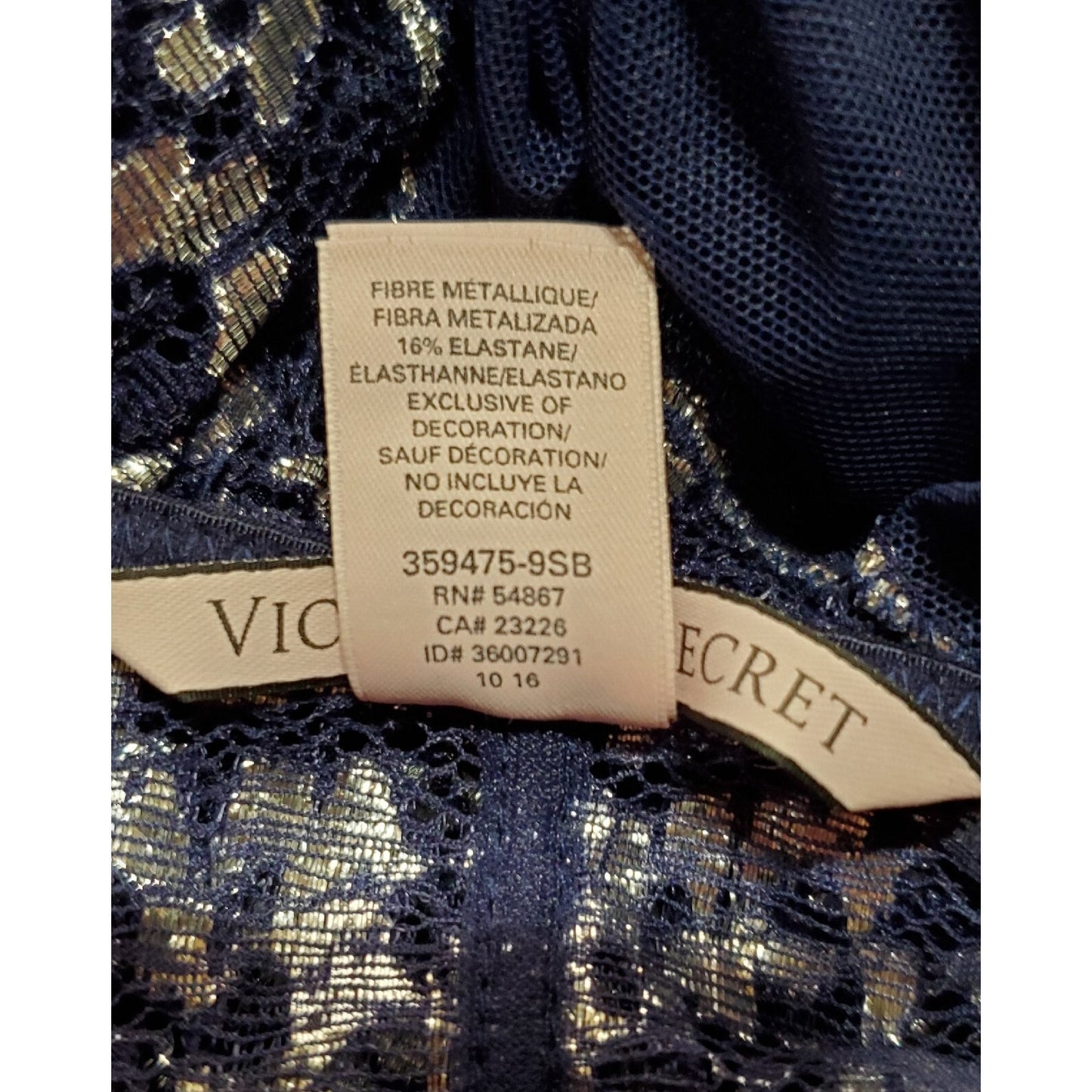 Victoria's Secret Vintage Shiny Teddy Bodysuit Snap Gusset Blue Silver 6/M
