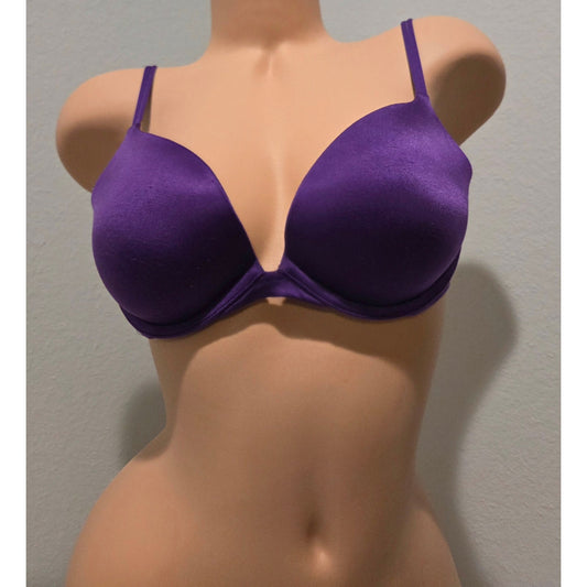 Victoria's Secret Very Sexy Y2K Push Up Bra 36B Purple Padded Underwire Star Vintage And More LLC