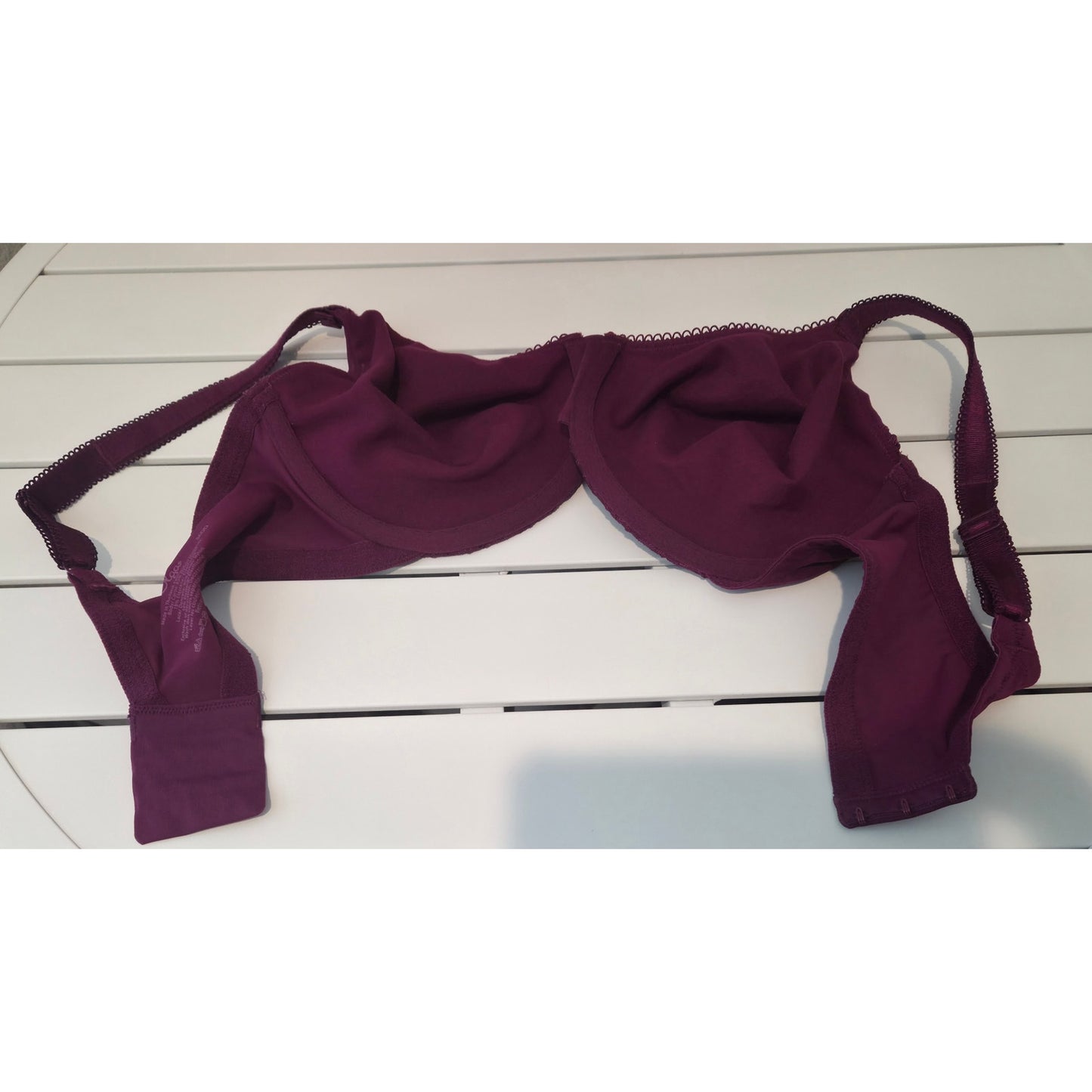 Olga 35063 Nylon Lace Underwire Bra 36DD Purple