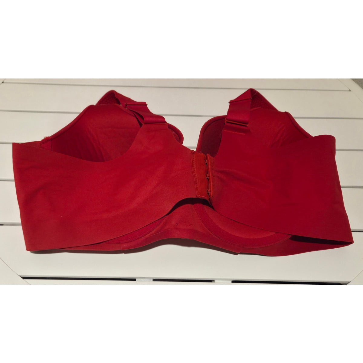 Cacique Nylon Spandex Lightly Lined Balconette Bra Underwire Red 44C