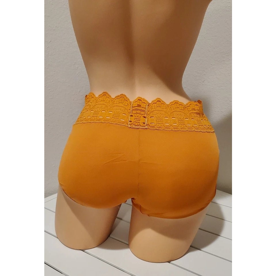 Olga Secret Hug Full Coverage Brief Panty Nylon Silky JOL Orange