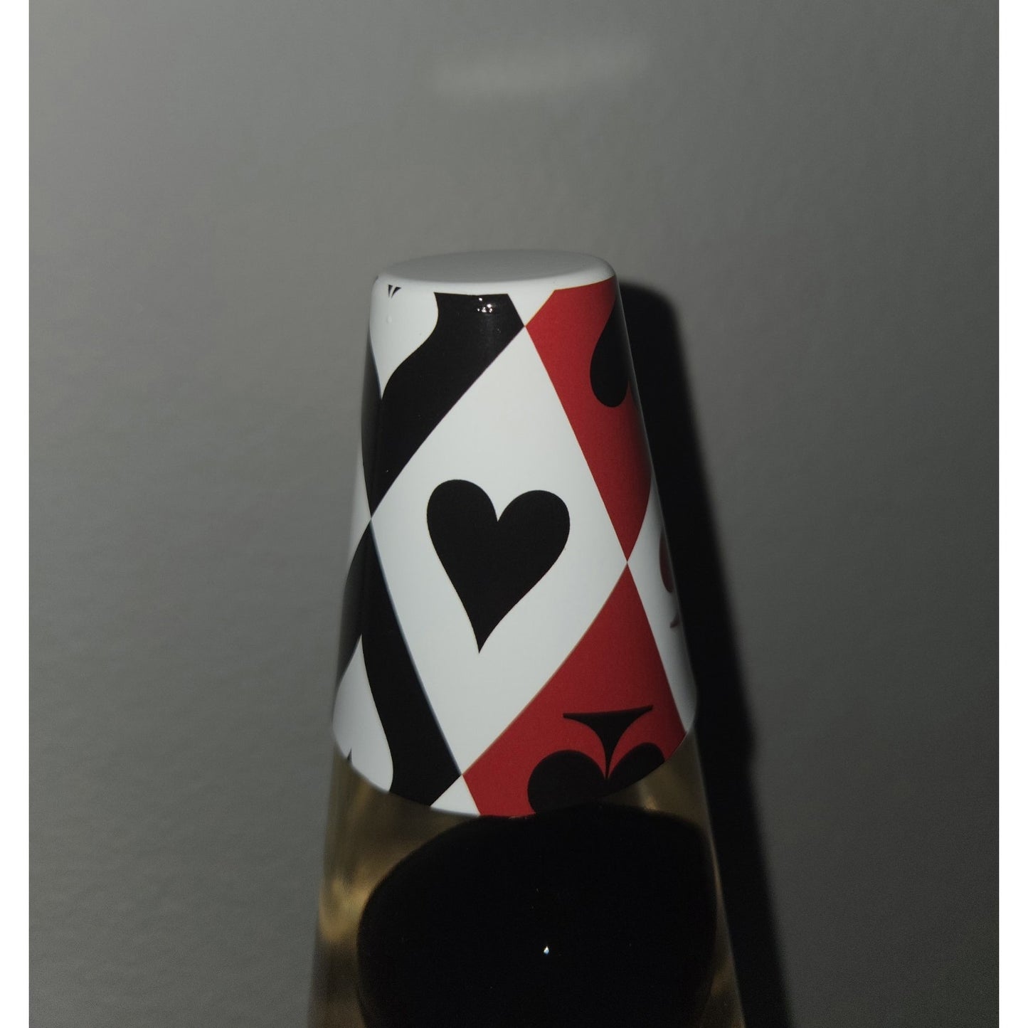 New Lava Lamp Highest Suit Playing Card 17" Black Wax 32 Oz Casino Poker Rare