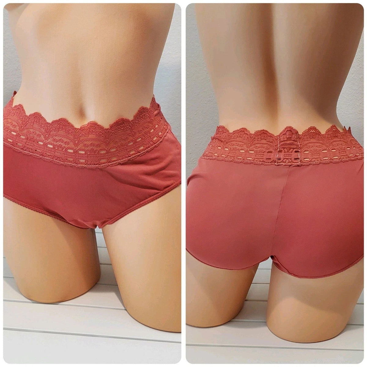 Olga Secret Hug Full Coverage Brief Panty Nylon Silky Pink Veil