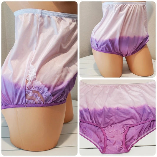 Vanity Fair Lace Nouveau Nylon Full Cut Panty Lace Static Enigma Purple 10/3XL Star Vintage And More LLC
