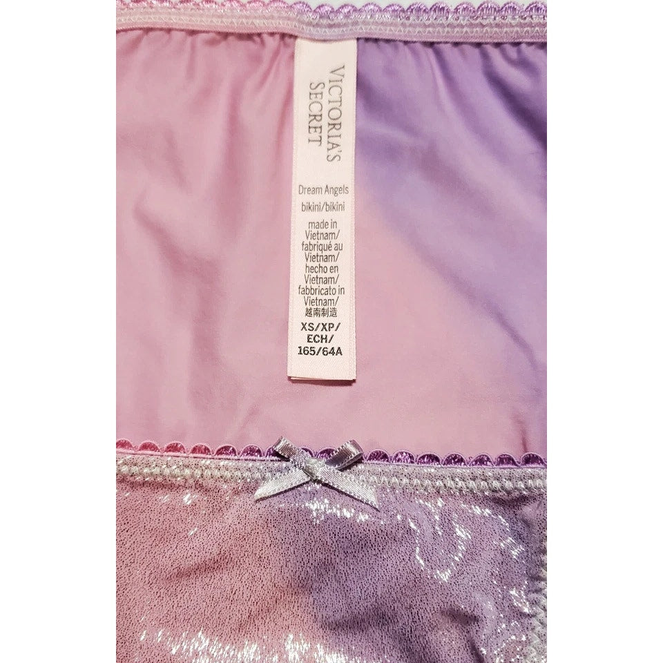Victoria's Secret Dream Angels String Bikini Panty Ombre Cotton Candy Sidekick XS