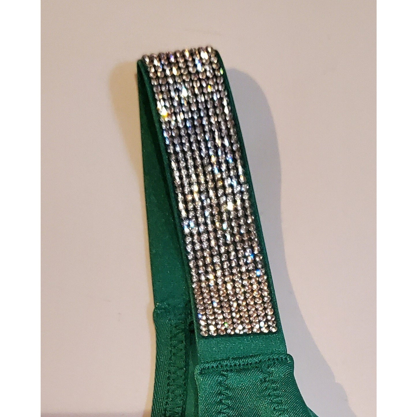 Victoria's Secret Shine Strap Brazilian Swim Bikini Green Clover XS
