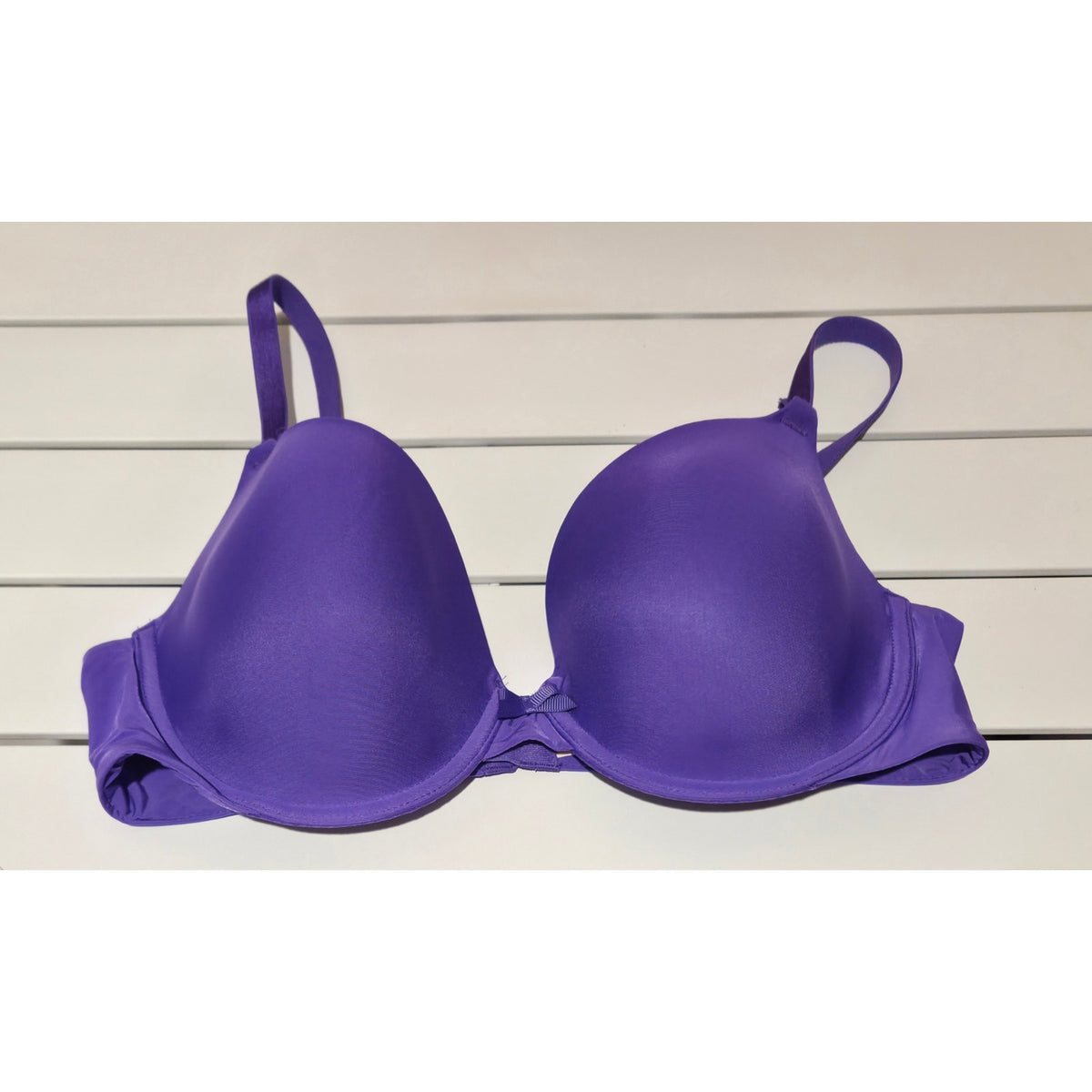 Victoria's Secret Demi Bra Nylon Convertible Straps Bright Purple 36C