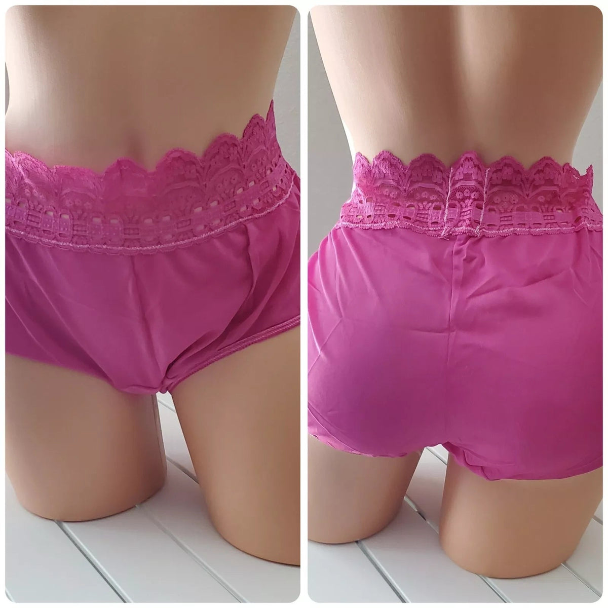 Olga Secret Hug Full Coverage Brief Panty Nylon Silky Hot Pink