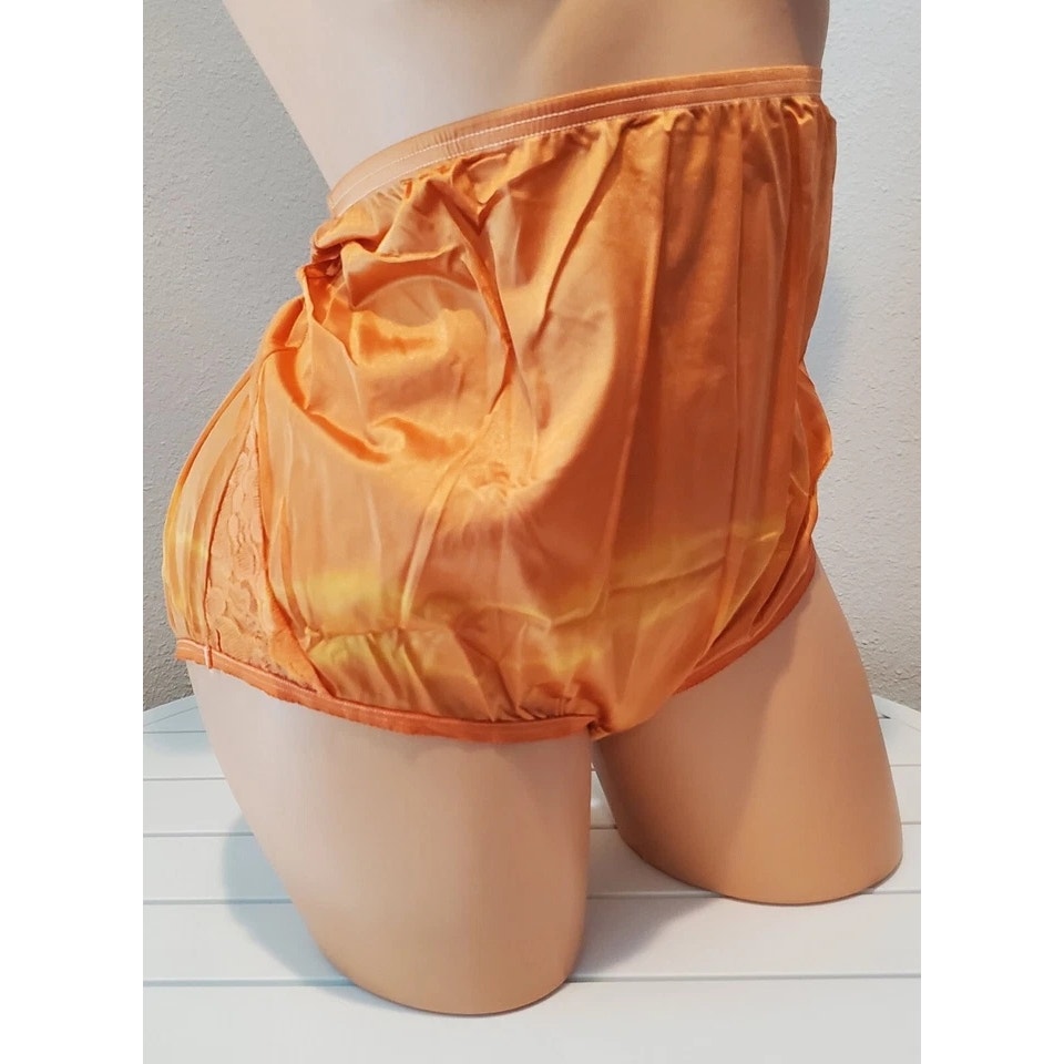 Vanity Fair Lace Nouveau Nylon Full Cut Panty Rainbow Shift Cantaloupe 11/4XL