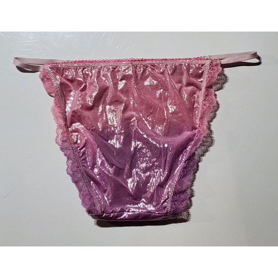 Victoria's Secret Dream Angels String Bikini Panty Ombre Unicorn Pink Purple XS