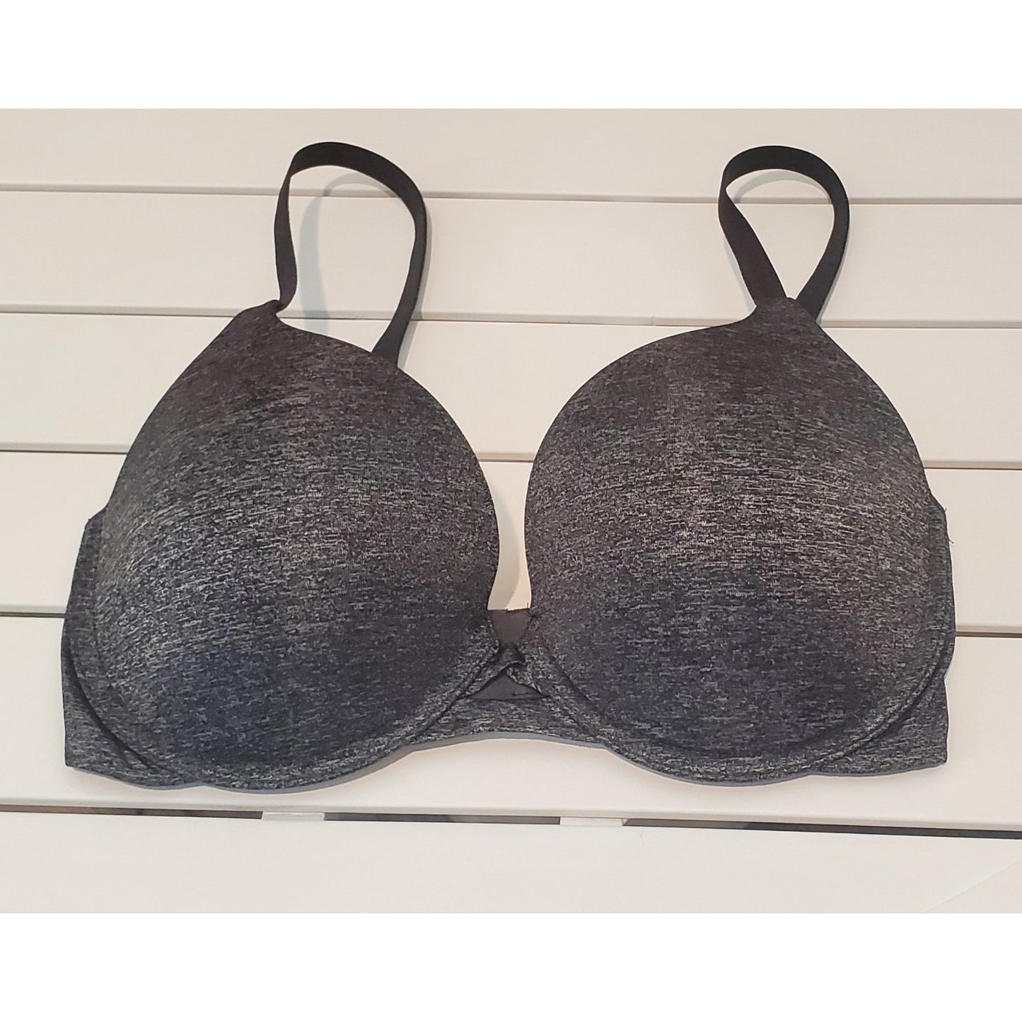 Victoria's Secret Perfect Shape Push-Up Bra Multiway Straps Marl Gray 32DD