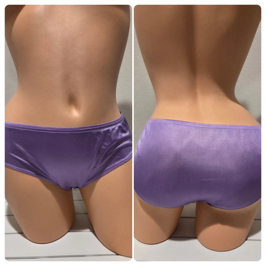 Shadowline 11032 Bikini Panty Shiny Nylon Full Cut Silky Robust Purple - Star Vintage & More Star Vintage And More LLC