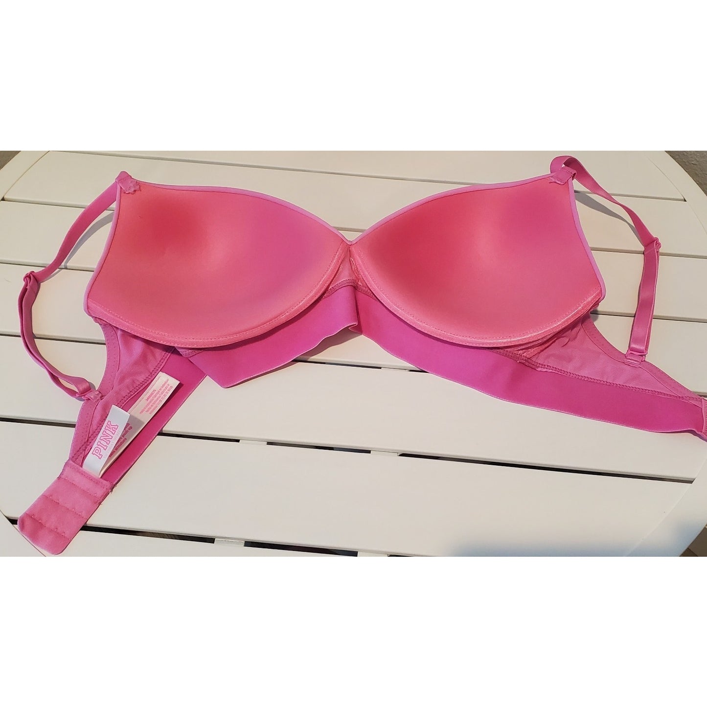 Victoria's Secret PINK Wear Everywhere Vintage Wireless Push Up Bra Pink 34DD