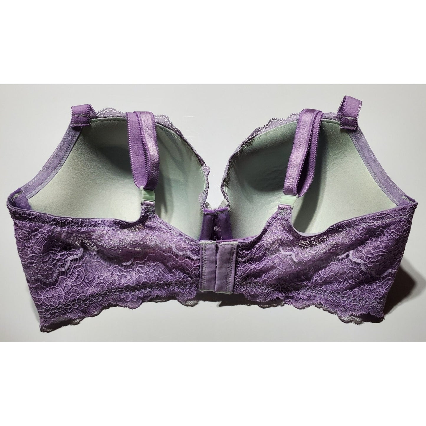 Victoria's Secret Dream Angels Bra & String Bikini Set 36DD 6/M PURPLE Glacier
