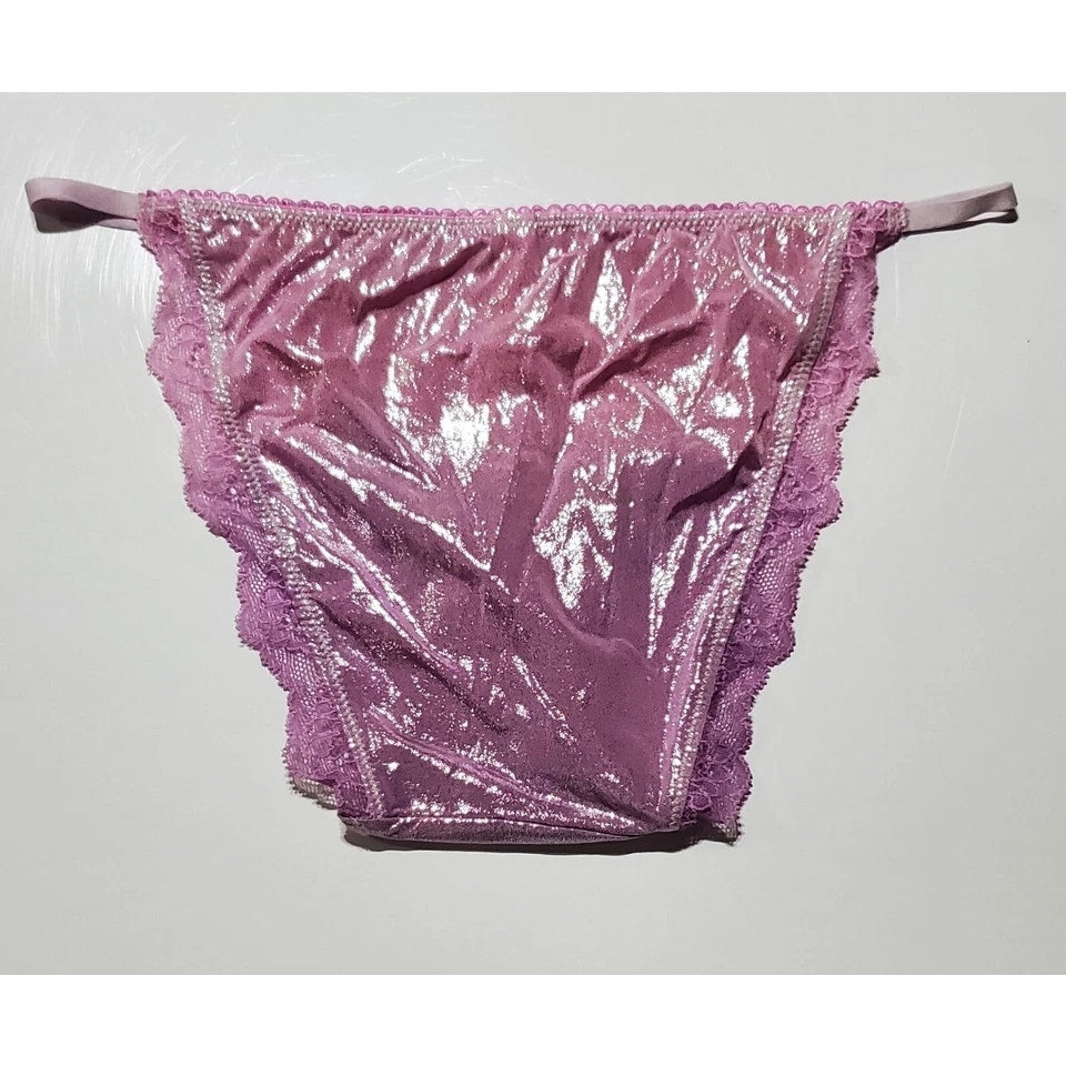 Victoria's Secret Dream Angels String Bikini Panty Ombre Sherbert Pink Purple XS