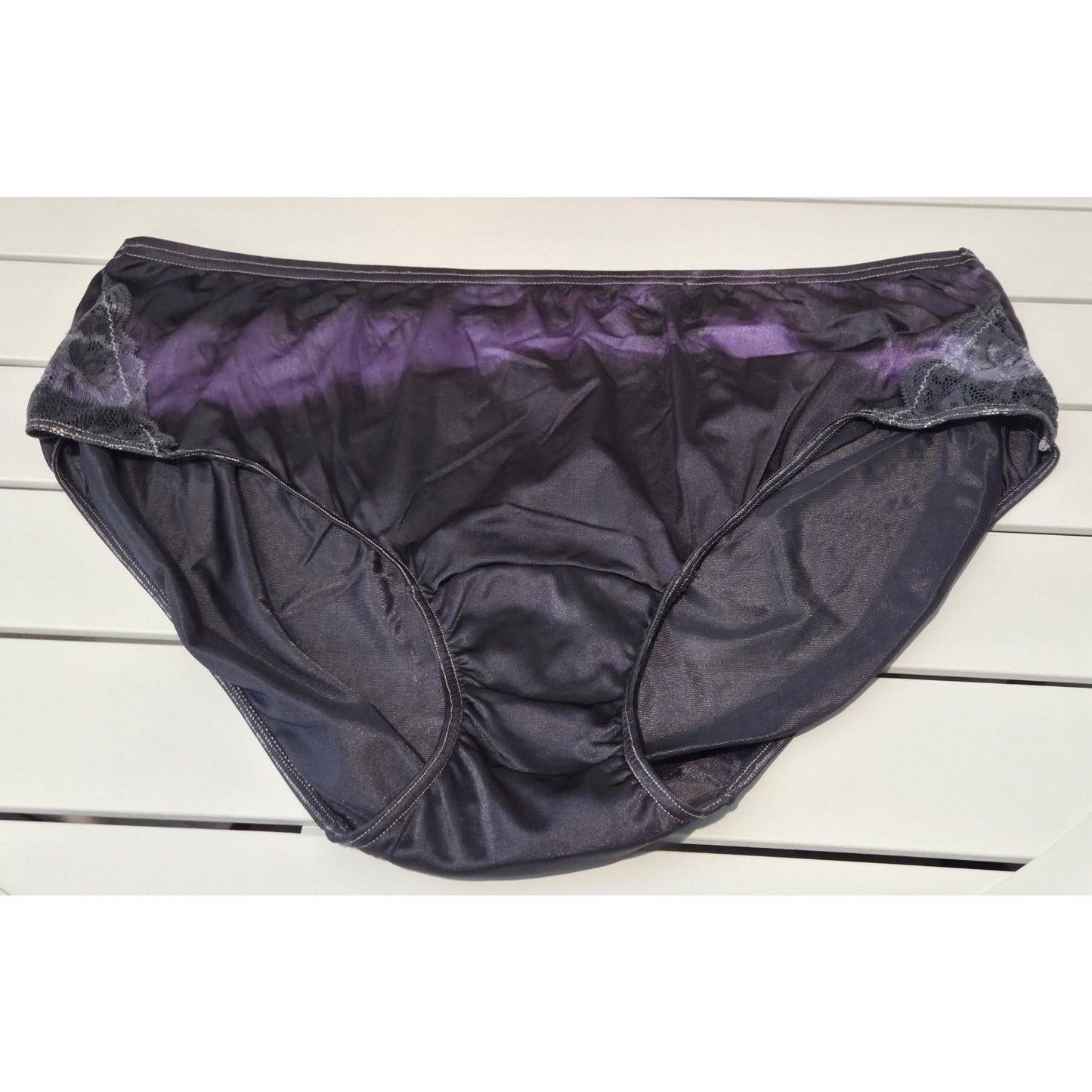 Shadowline 11182 Nylon Lace Bikini Panty Lot of 5 Pink Gray Blue 10/3XL