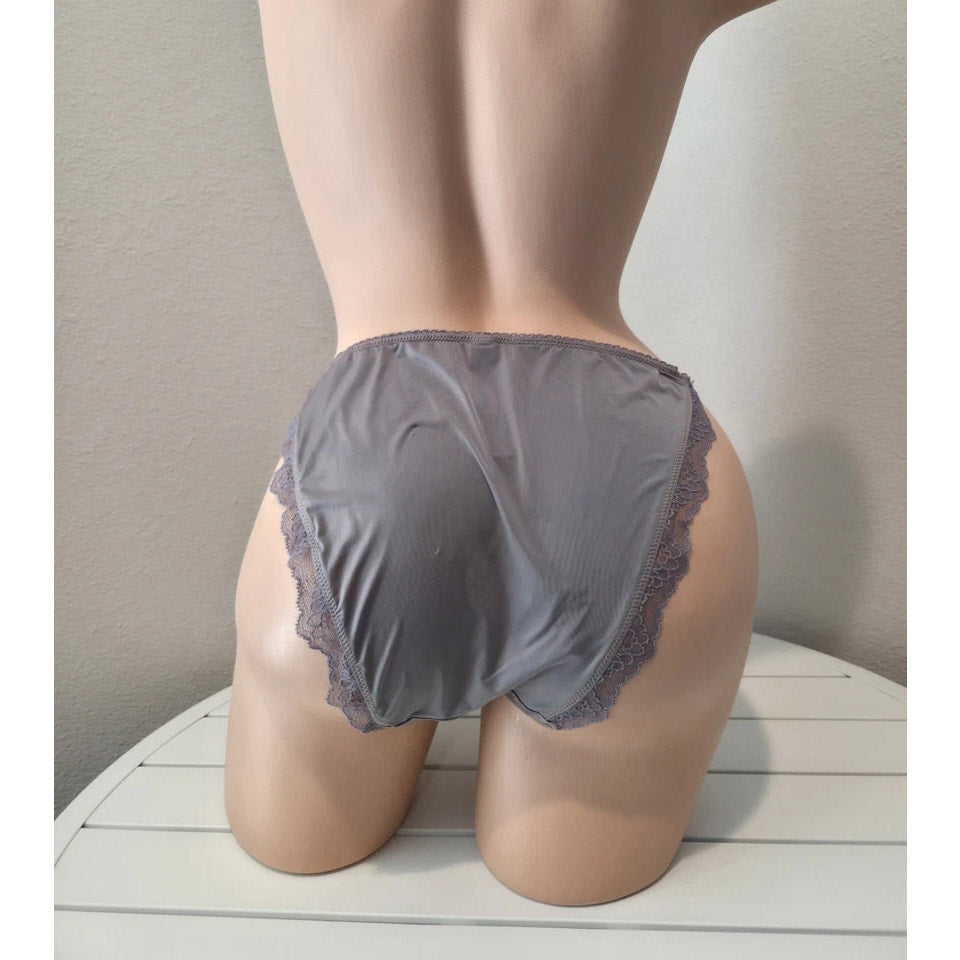 Victoria's Secret Dream Angels Smooth Shiny String Bikini Panty Sleepy Purple 8