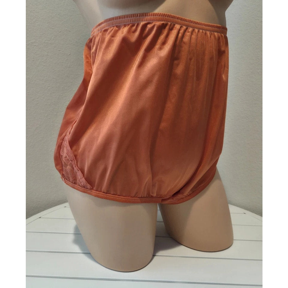 Vanity Fair Lace Nouveau Nylon Full Cut Panty Lace Shiny Ruby Red 12/5XL - Star Vintage & More