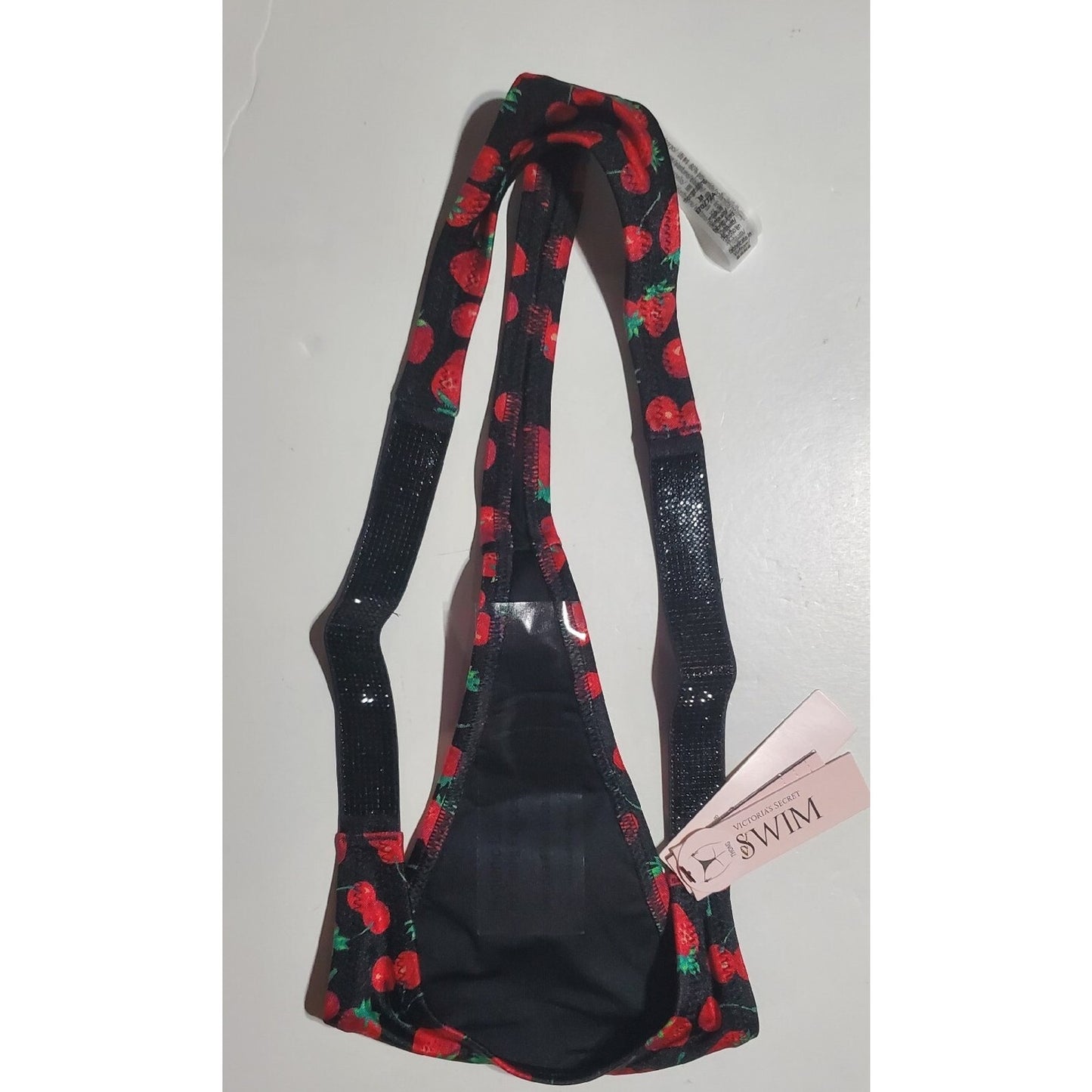 Victoria's Secret Swim Push-Up Bikini Set Shine Strap Cherry Print 38D/M