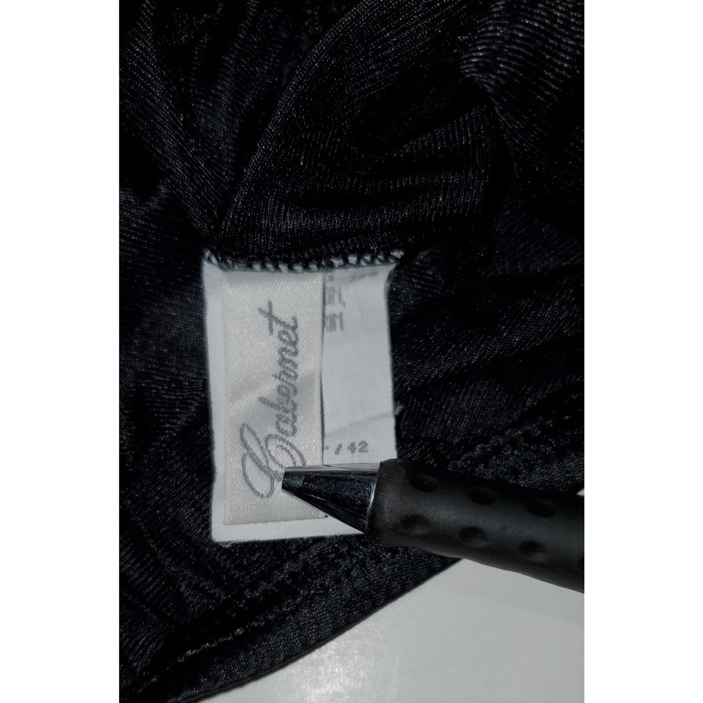 Cabernet Vintage Nylon Half Slip Knee Length Lace Trim Black Women's L