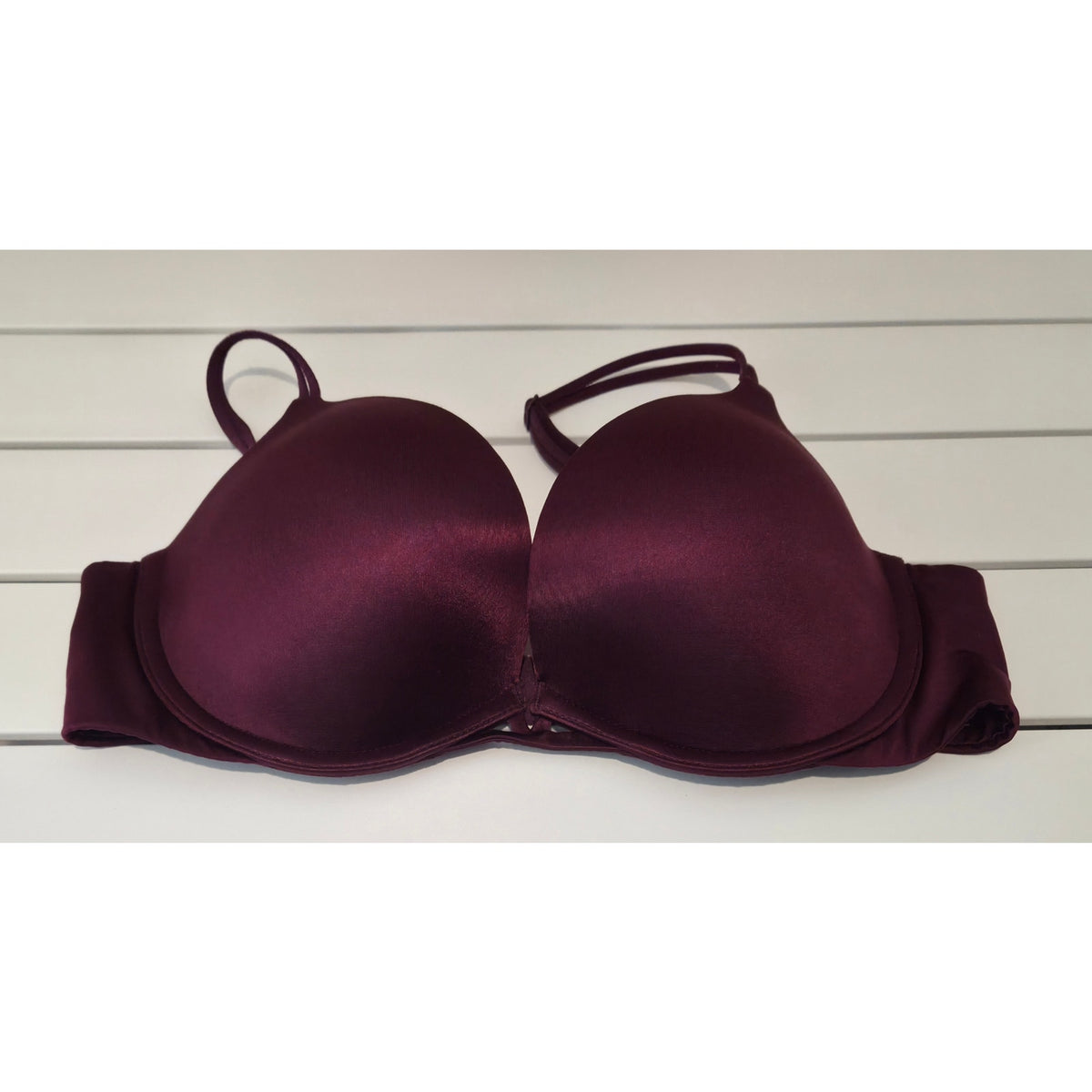 Victoria's Secret Very Sexy Nylon Push Up Bra Multiway Straps Purple 34C 2015