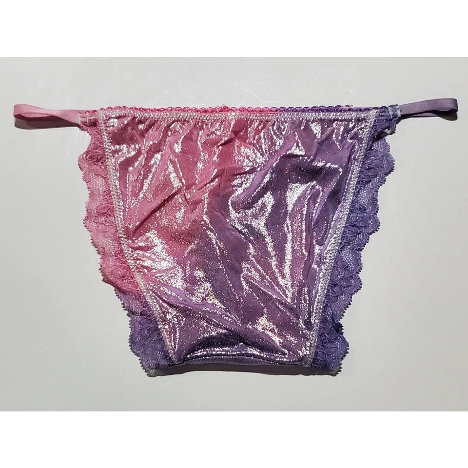 Victoria's Secret Dream Angels String Bikini Panty Ombre Blueberry Side Kick XS - Star Vintage & More