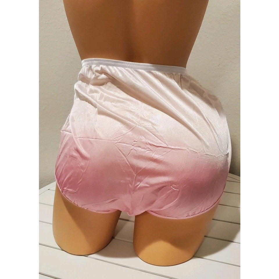Vanity Fair Lace Nouveau Nylon Full Cut Panty 2 Tone LACE Pink Princess 7/L