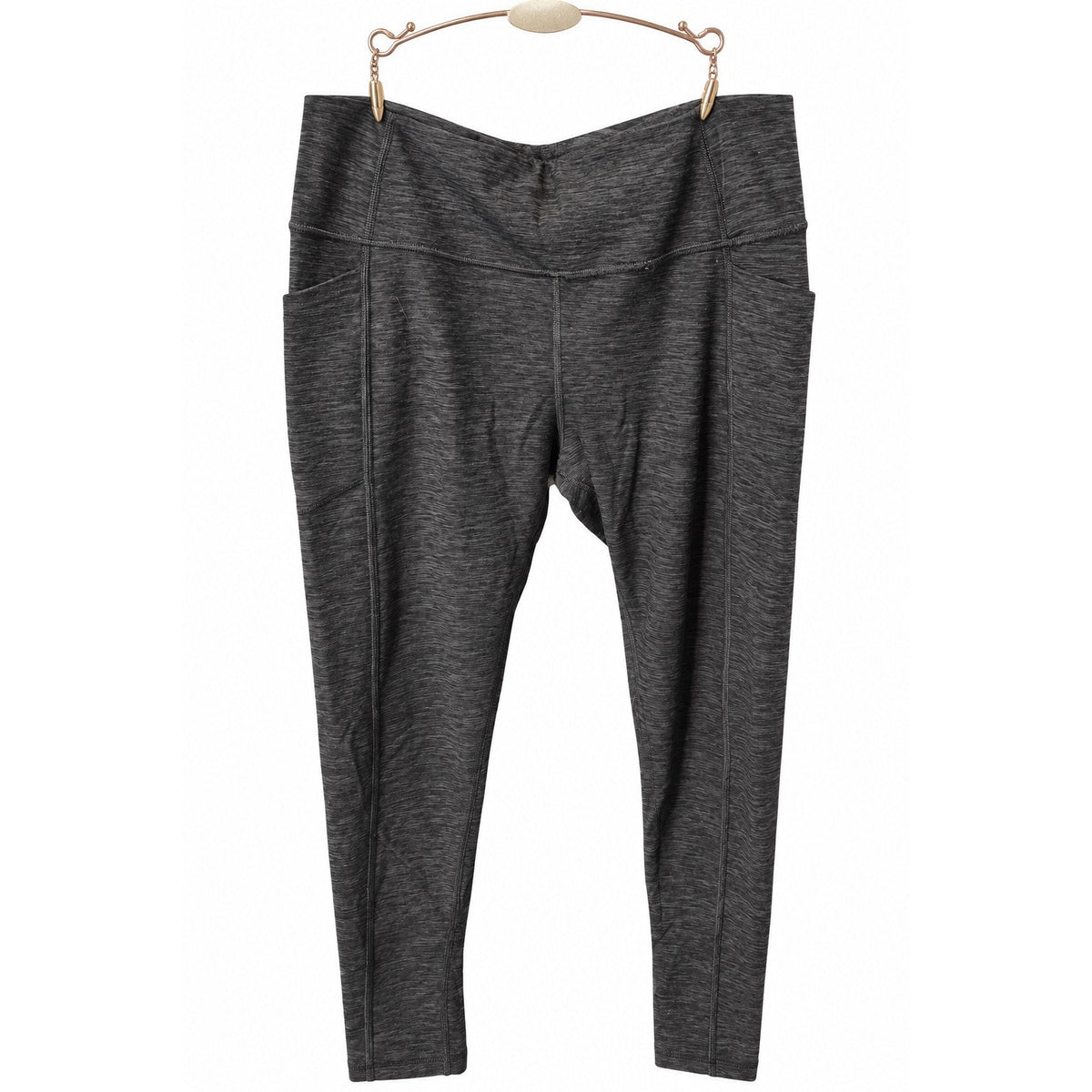 Victoria's Secret Flow On Point High Rise Pocket Leggings Yoga Marl Black 12