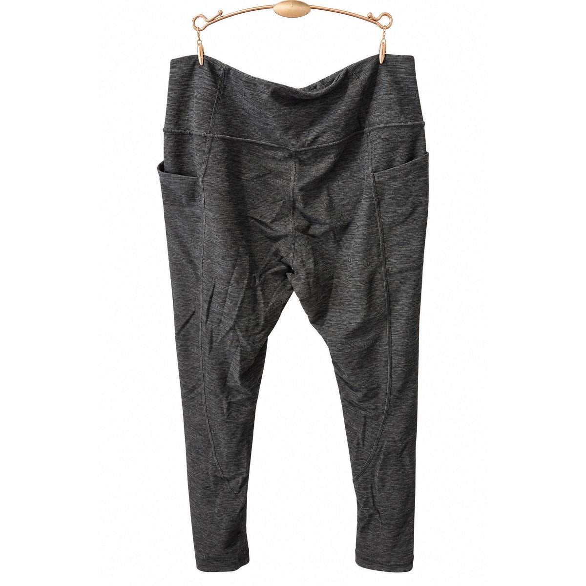 Victoria's Secret Flow On Point High Rise Pocket Leggings Yoga Marl Black 12