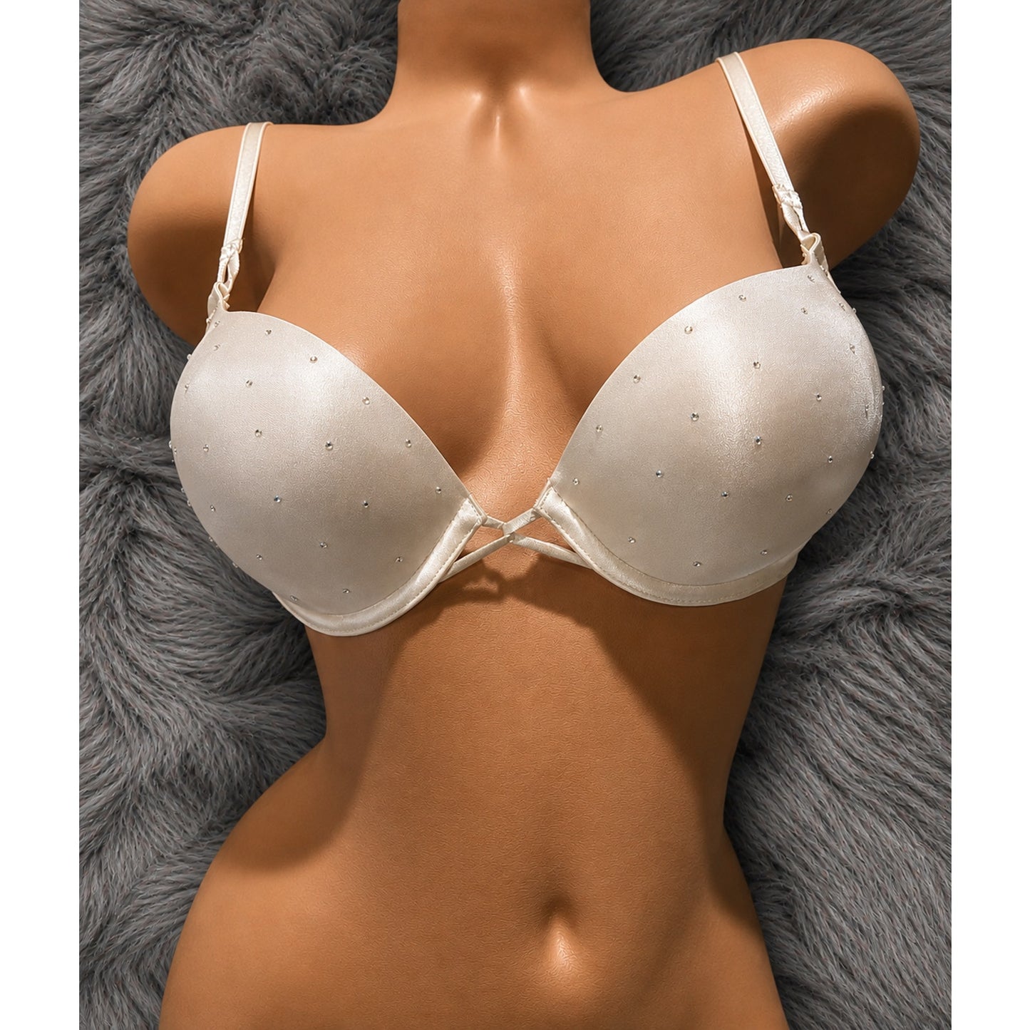 Victoria's Secret Miraculous Plunge Bra Vintage Add 2 Cups Leopard Print 34A