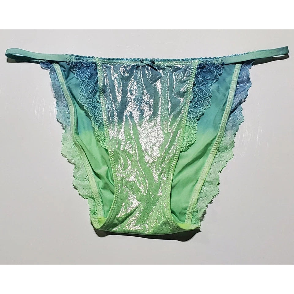 Victoria's Secret Dream Angels String Bikini Panty Ombre Caribbean Upside Down
