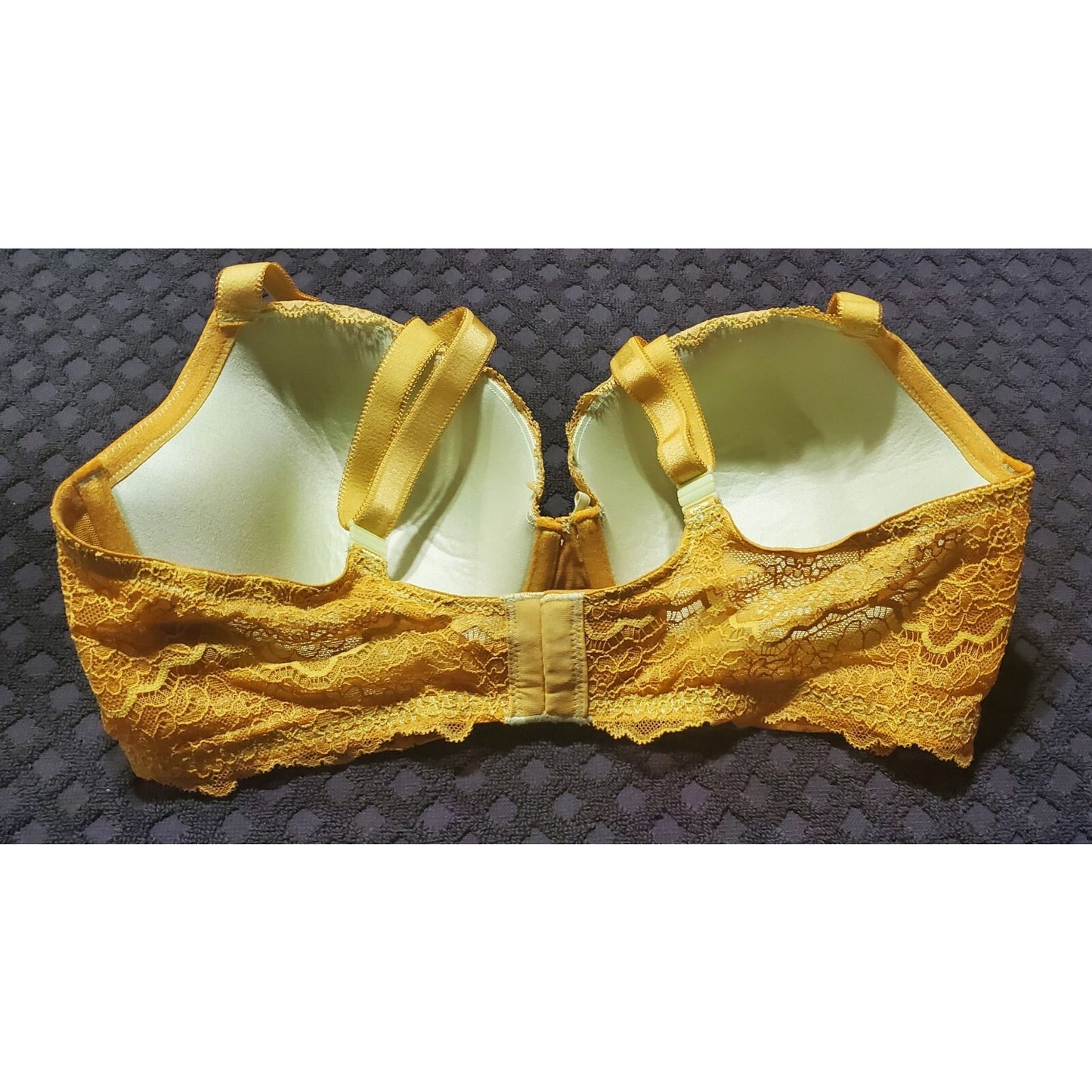 Victoria's Secret Dream Angels Bra String Bikini Set Shiny 36DD 6/M Very YELLOW