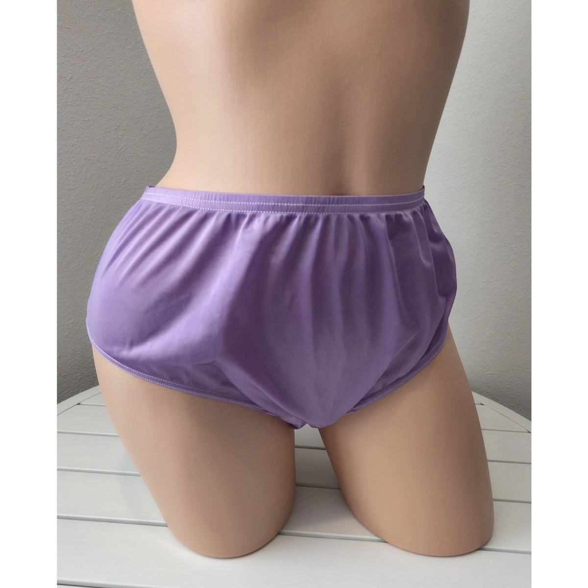 Shadowline 11032 Bikini Panty Shiny Nylon Full Cut Silky Hype Purple
