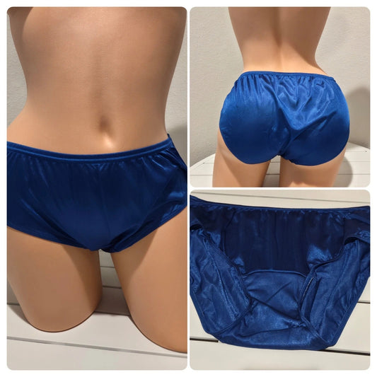 Shadowline 11032 Women's Bikini Panty Nylon Brief Classic Blue Star Vintage And More LLC