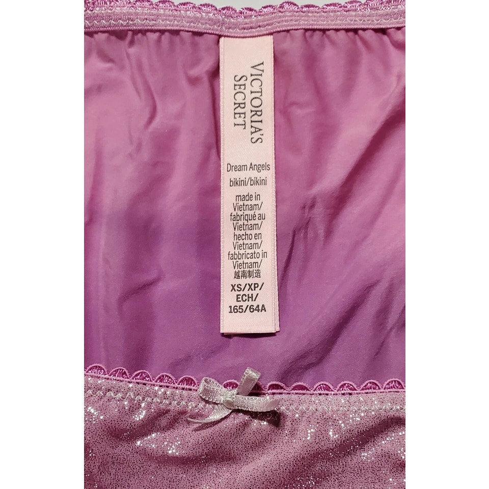 Victoria's Secret Dream Angels String Bikini Panty Ombre Sherbert Pink Purple XS