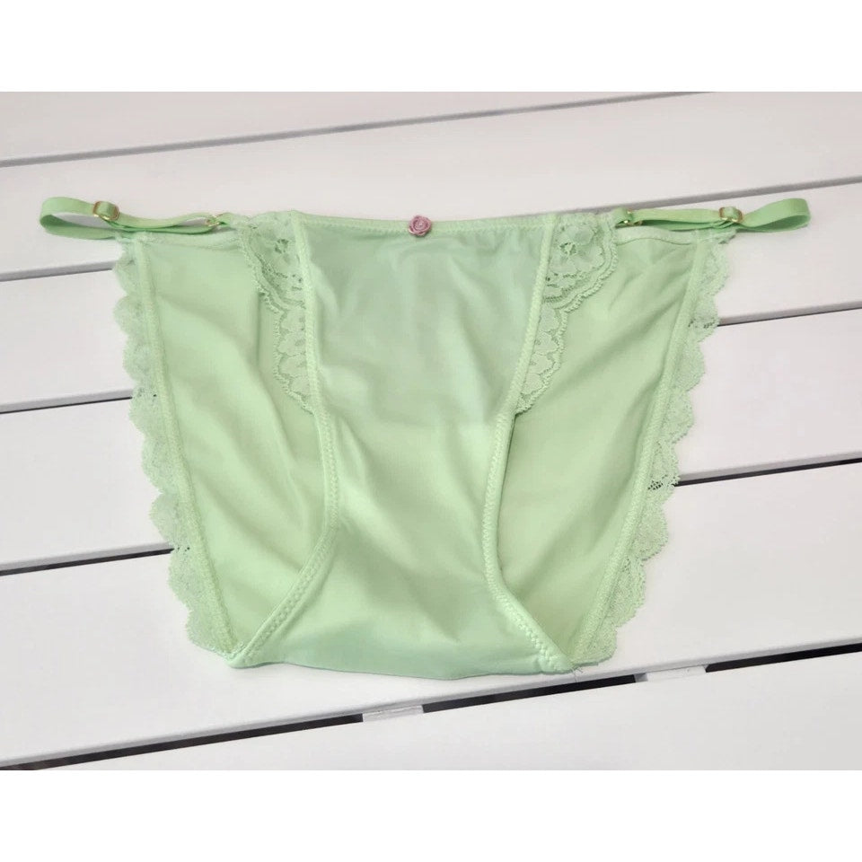 Victoria's Secret Dream Angels Smooth String Bikini Panty Straps Vibe Green 6/M - Star Vintage & More