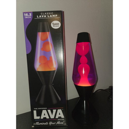 NEW Lava Lamp XL 52 Oz 16.3" Black Base Magma SOLD OUT Rare Star Vintage And More LLC