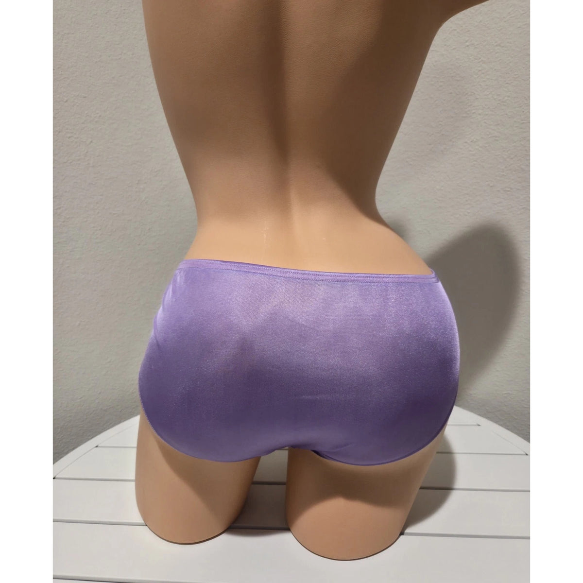 Shadowline 11032 Bikini Panty Shiny Nylon Full Cut Silky Robust Purple