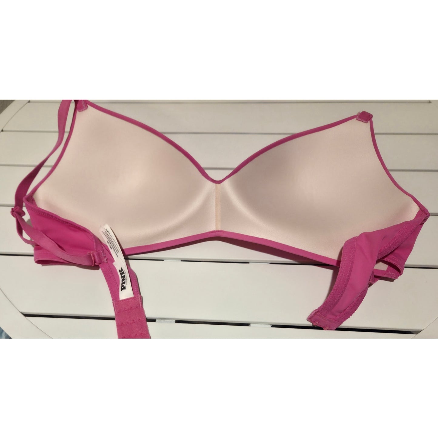 Victoria's Secret PINK Wear Everywhere Push Up Wireless Bra Convertible Pink 38C