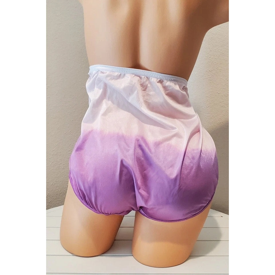 Vanity Fair Lace Nouveau Nylon Full Cut Panty Lace Static Enigma Purple 10/3XL