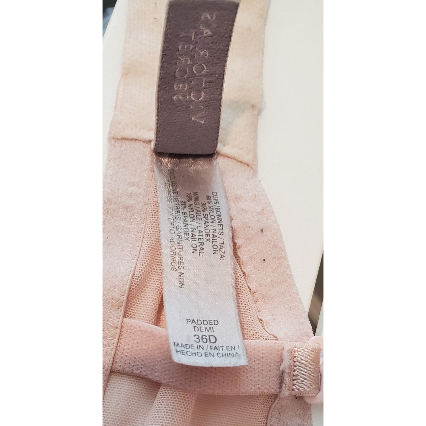 Victoria's Secret Vintage Chiffon Overlay Push-Up Demi Bra Multiway Pink 36D