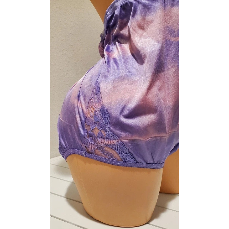 Vanity Fair Lace Nouveau Nylon Full Cut Panty Lace Cake Pop Rainbow Shift 10/3XL