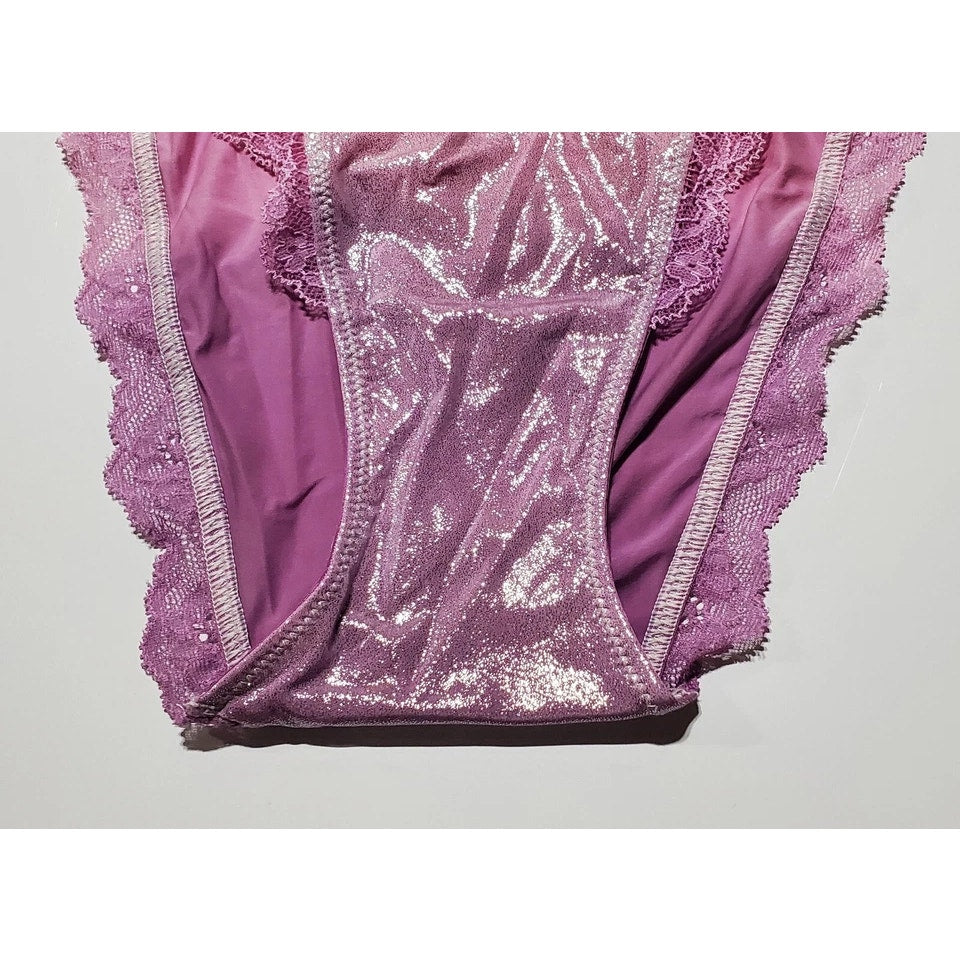 Victoria's Secret Dream Angels String Bikini Panty Ombre Sherbert Pink Purple XS