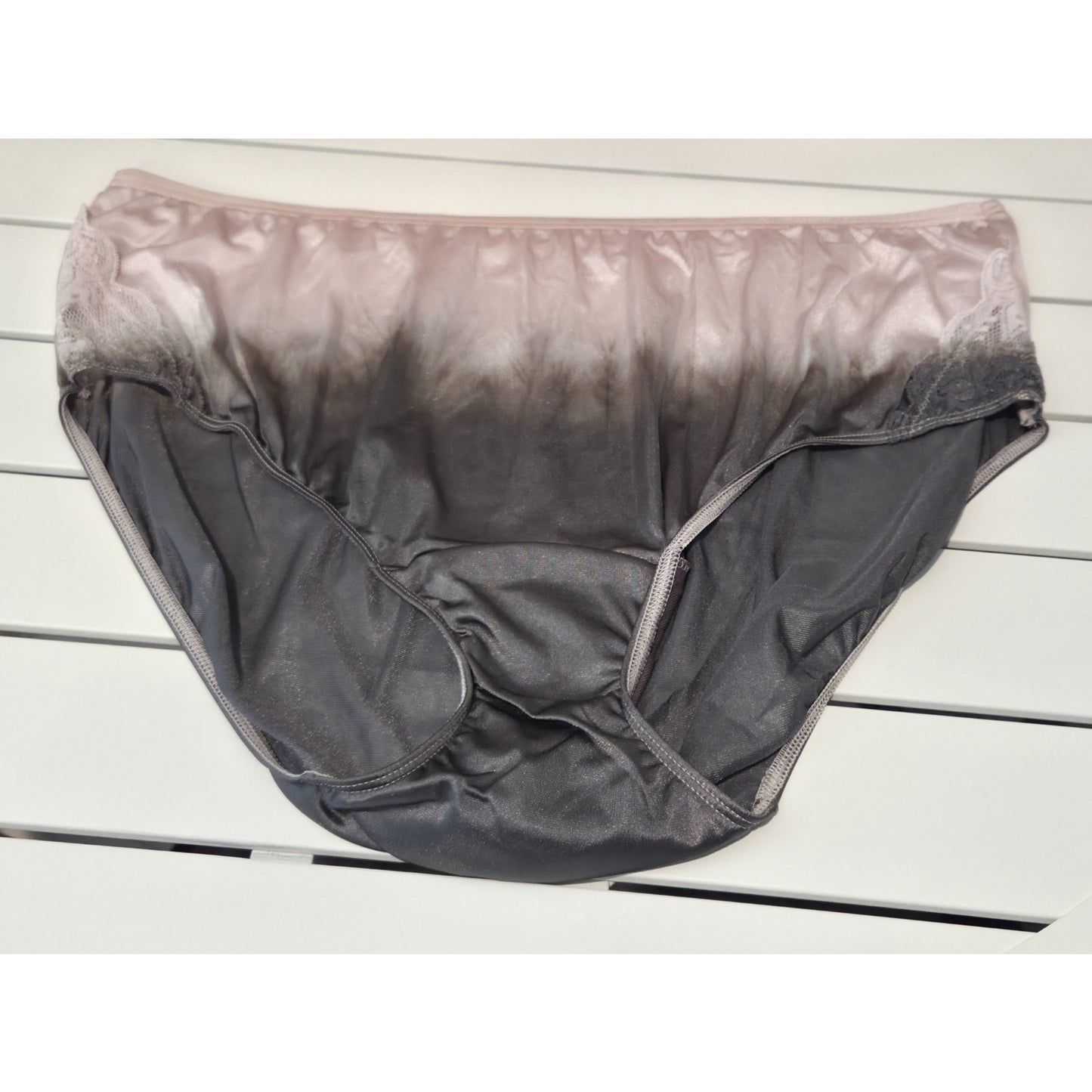 Shadowline 11182 Nylon Lace Bikini Panty Lot of 5 Pink Gray Blue 10/3XL