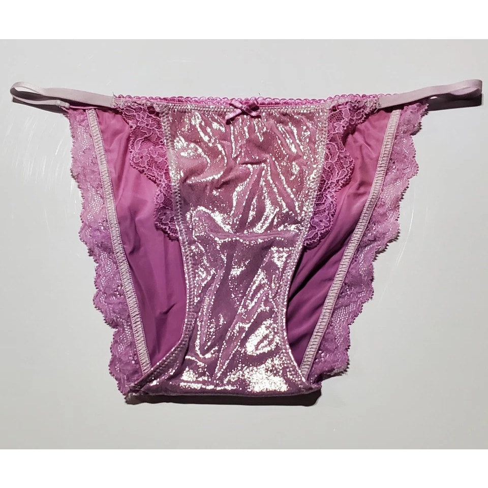 Victoria's Secret Dream Angels String Bikini Panty Ombre Sherbert Pink Purple XS