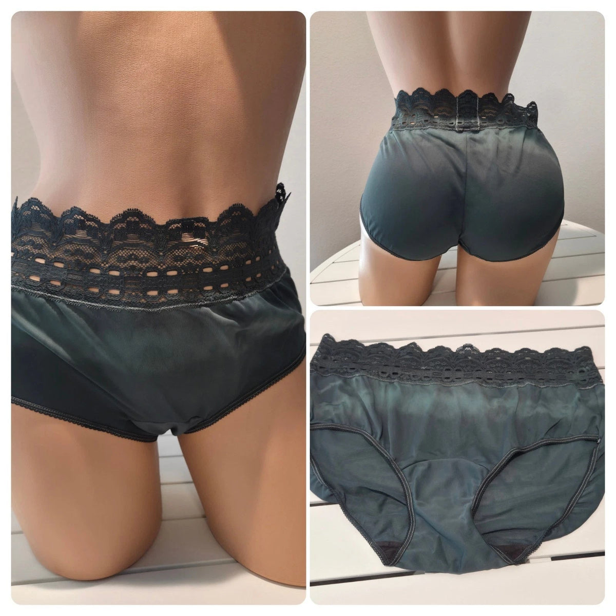 Olga Secret Hug Full Coverage Brief Panty Nylon Silky Woodlands Rainbow 6/M