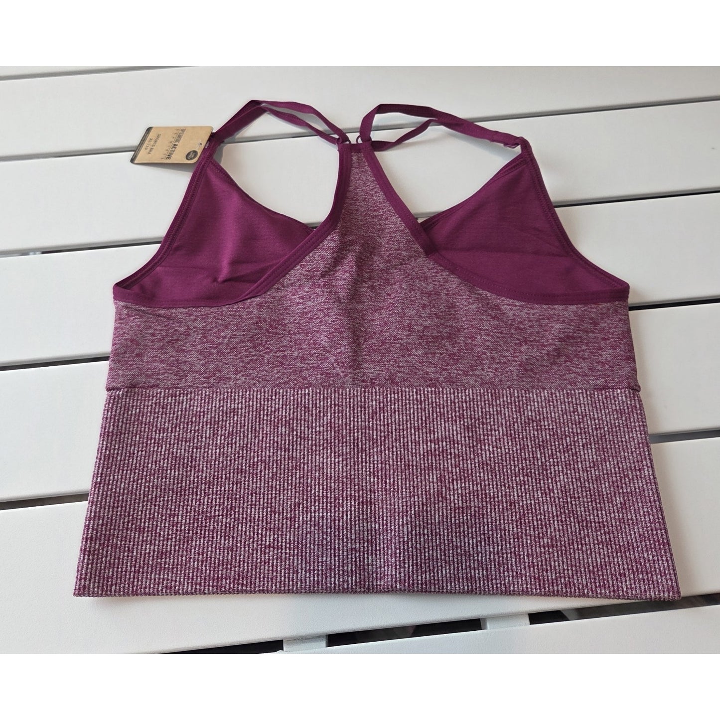 Victoria's Secret PINK Active Seamless Sports Bra Maroon Marl XS
