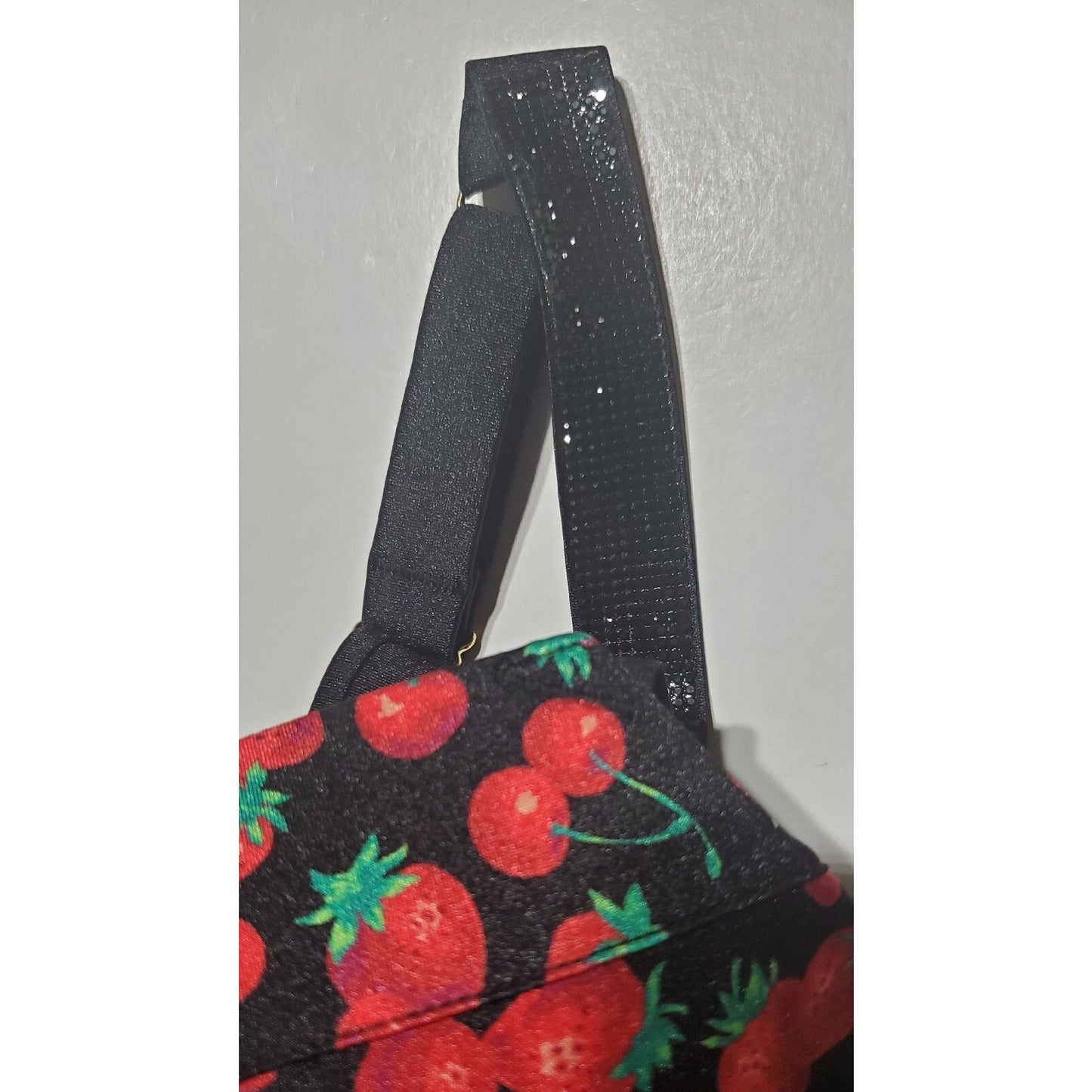 Victoria's Secret Swim Push-Up Bikini Set Shine Strap Cherry Print 38D/M