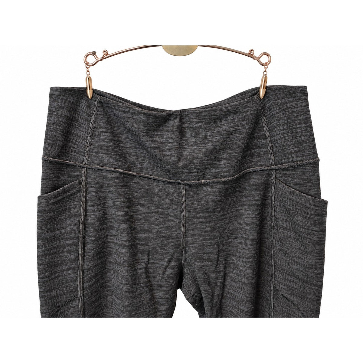 Victoria's Secret Flow On Point High Rise Pocket Leggings Yoga Marl Black 12
